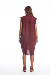 Amalfi NS Vestido camisero de lino