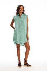 Amalfi NS Vestido camisero de lino