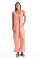 AURA LINEN JUMPSUIT