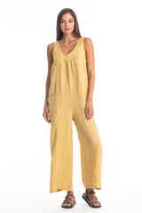 AURA LINEN JUMPSUIT