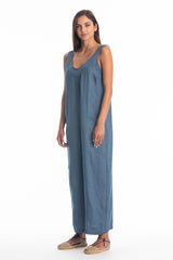 AURA LINEN JUMPSUIT