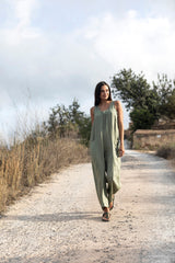 AURA LINEN JUMPSUIT