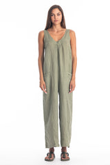 AURA LINEN JUMPSUIT