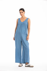 AURA LINEN JUMPSUIT