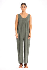 AURA LINEN JUMPSUIT