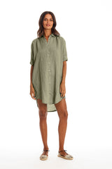 Ava Robe chemise en lin