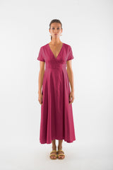 Robe en satin Calypso