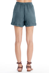 CRETA LINEN SHORTS