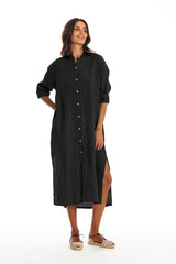 Dakota vestido camisero de lino