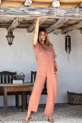 PORTOFINO LINEN JUMPSUIT