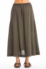 SPRING POCKET LINEN SKIRT