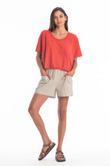 CERVO LINEN SHORTS