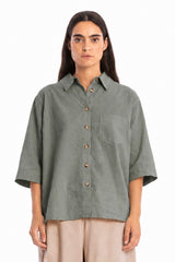 SUMMER POCKET LINEN SHIRT