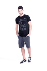 Livin' la vida loca - Round Neck - Tshirt - Colour Black - 3