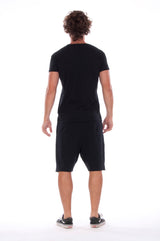 Wild Beast - Vneck - Tshirt - Colour Black and Short Pants - Colour Black 4