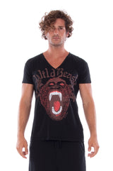 Wild Beast - Vneck - Tshirt - Colour Black and Short Pants - Colour Black 2