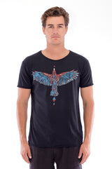 Raven - Round Neck - Cut Off - Tshirt- Colour White and Capri shorts - Colour Blue -6