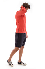 Salinas - Sweatshirt - Colour terracotta and Capri shorts - Colour Black 3