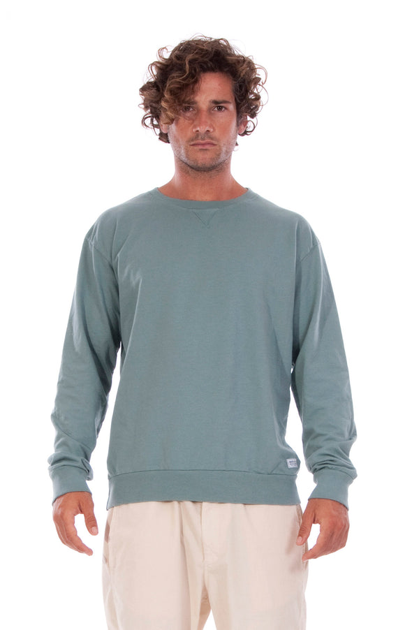 Salinas - Sweatshirt - Colour Green and Raven shorts - Colour Sand - 2