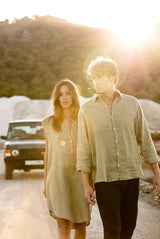 Amalfi NS Leinenhemd Kleid