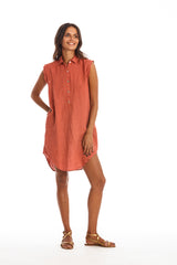 Amalfi NS Vestido camisero de lino