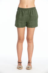Creta linen shorts