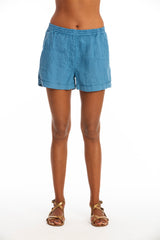 Creta linen shorts