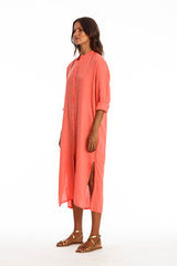 Dakota vestido camisero de lino