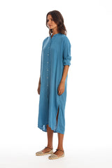 Dakota vestido camisero de lino