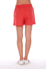Creta - Linen Shorts - RV by Elisa F - Colour Red 2