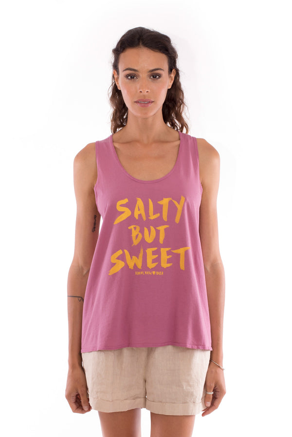 Salty but sweet - Sleeveless - Tank top - Colout Violet and Creta shorts - Colour Sand 2