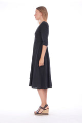 Emma - Midi Dress - Colour Black 3 - RV by Elisa F