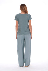 Mila Top - RV by Elisa F - Colour Green and Elba Pants - Colour Green 4