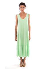 Luna - Maxi Dress - Sleeveless - Colour Mint - RV by Elisa F-1