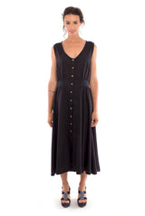 Penelope - Midi Dress - Colour Black - RV by Elisa F1