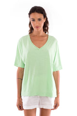 Luna - Top - Colour mint and Creta shorts Colour white 2