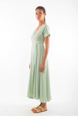 Robe en satin Calypso