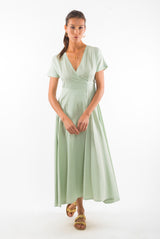 Robe en satin Calypso