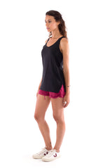 Haiti - Top - Colour Black and sunset mini shorts Colour garnet 4