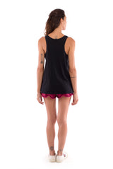 Haiti - Top - Colour Black and sunset mini shorts Colour garnet 3