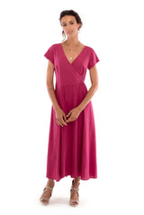 Emma X - Maxi Dress - Colour garnet - RV by Elisa F 1