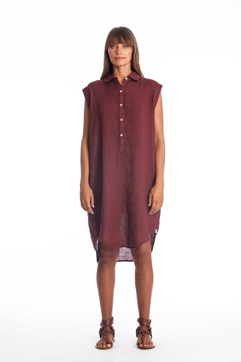 Amalfi NS Vestido camisero de lino