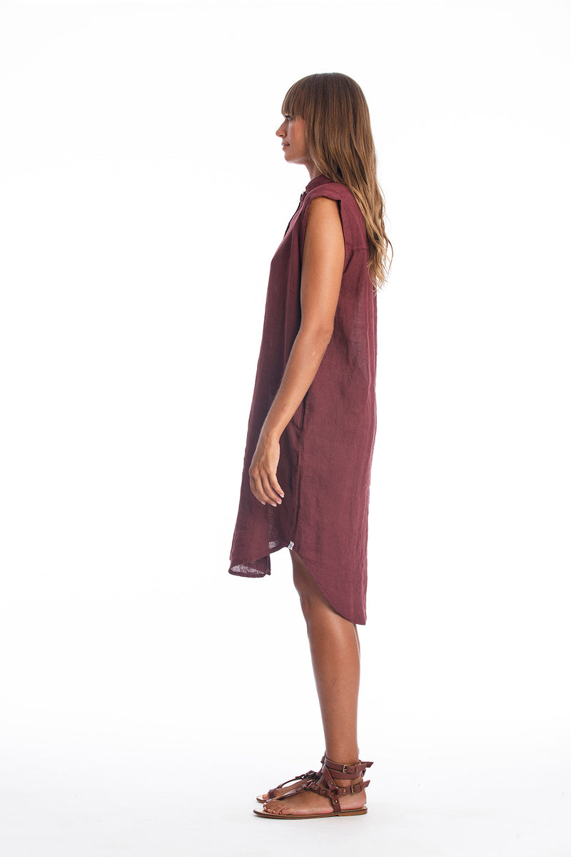 Amalfi NS Vestido camisero de lino