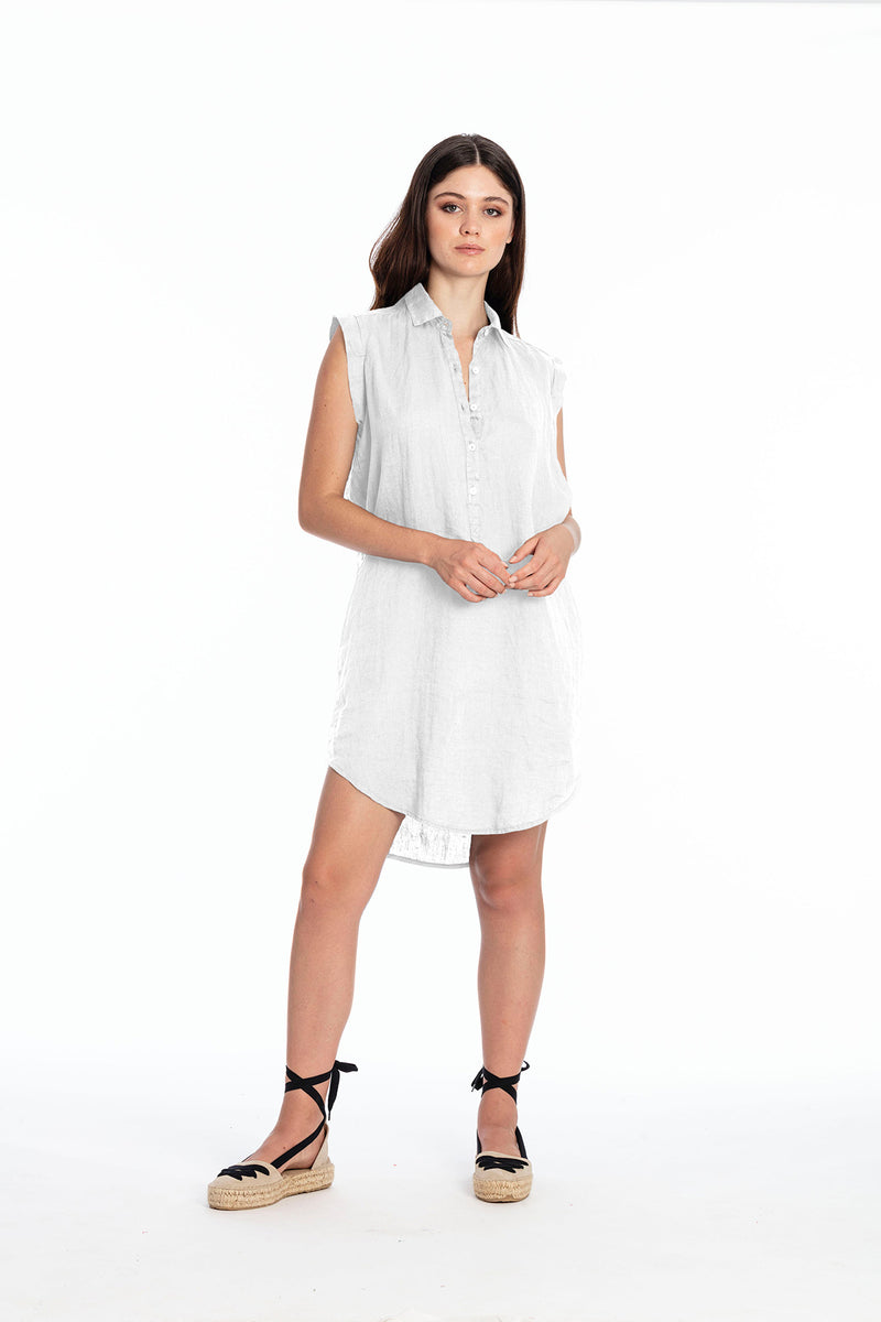 Amalfi NS Linen Shirt Dress
