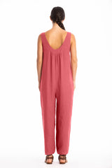 AURA LINEN JUMPSUIT