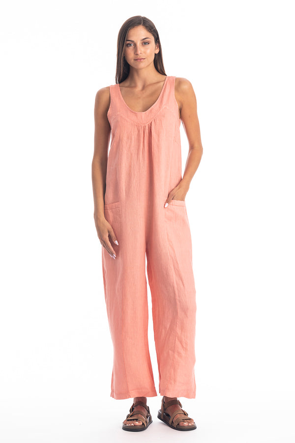 AURA LINEN JUMPSUIT