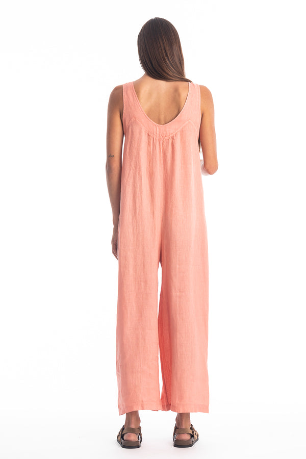 AURA LINEN JUMPSUIT