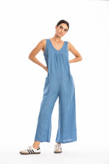 AURA LINEN JUMPSUIT