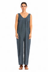 AURA LINEN JUMPSUIT
