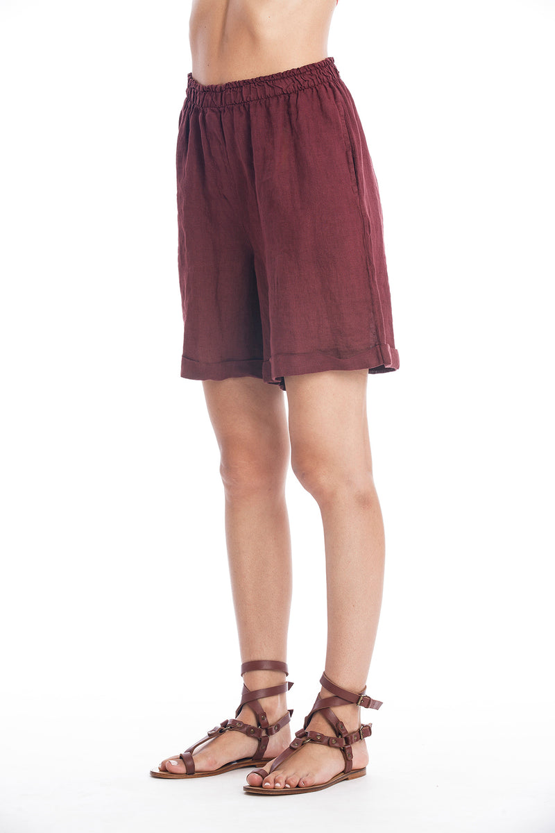 Creta short largo lino